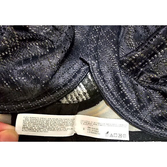 Wacoal Black Lace Underwire Bra Size 38DDD - Picture 4 of 5